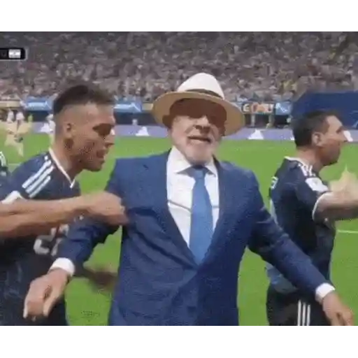 Figurinha: Lula comemorando