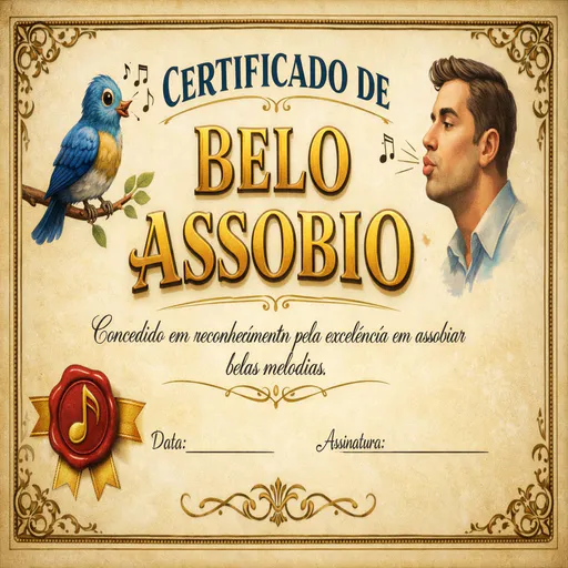 Figurinha: Certificado de Belo Assobio