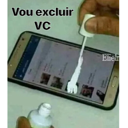 Figurinha: Vou excluir VC