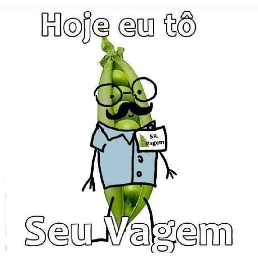 Figurinha: Hoje eu tô seu Vagem
