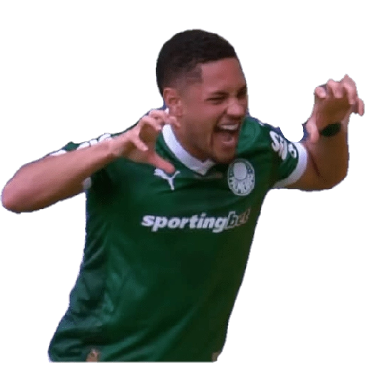 Figurinha: Jogador comemorando gol