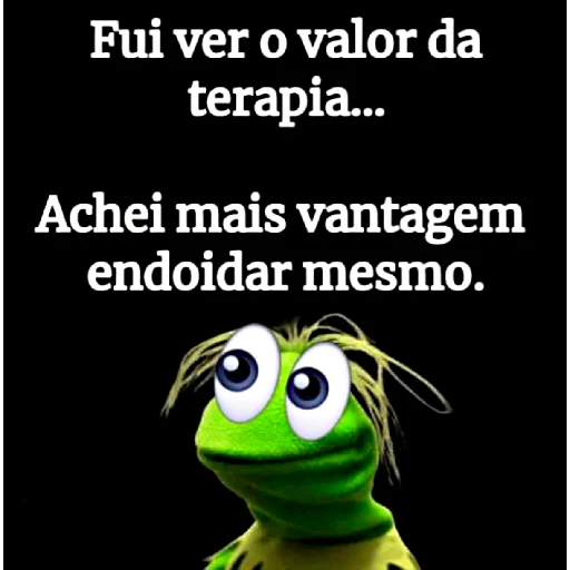 Figurinha: Fui ver o valor da terapia...