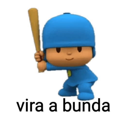 Figurinha: Pocoyo pronto para atacar