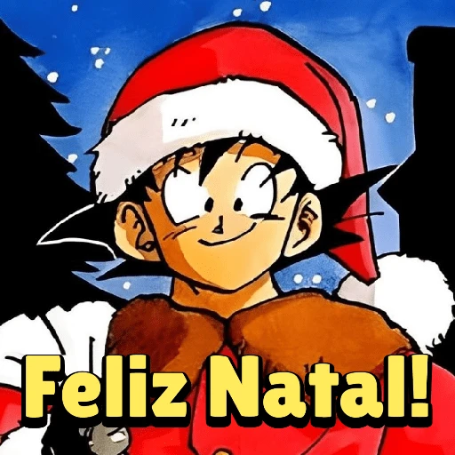 Figurinha: Goku de Natal