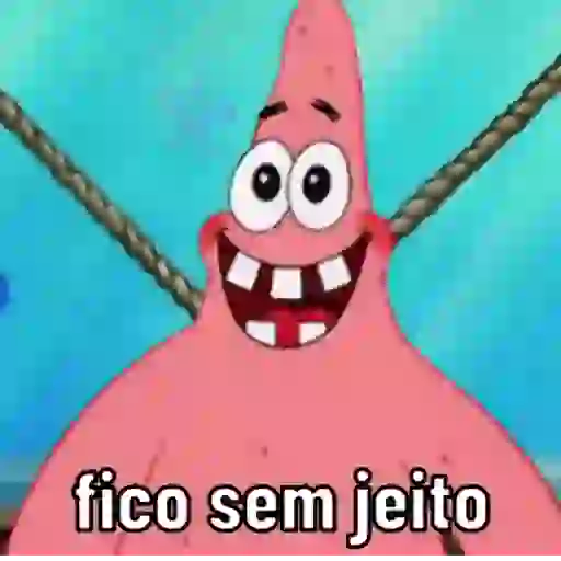 Figurinha: Patrick sem jeito