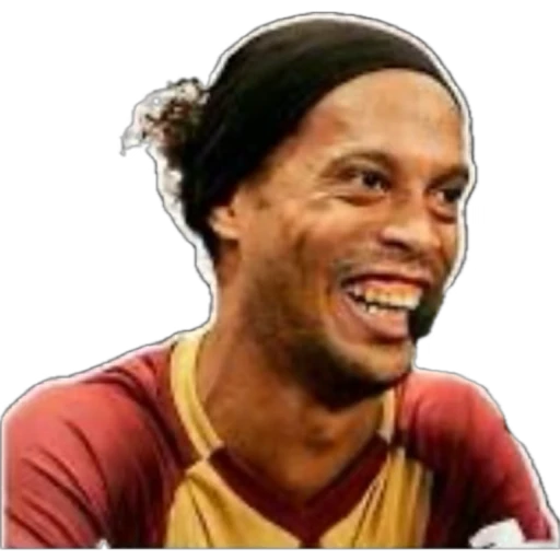 Figurinha: Ronaldinho Gaucho sorrindo