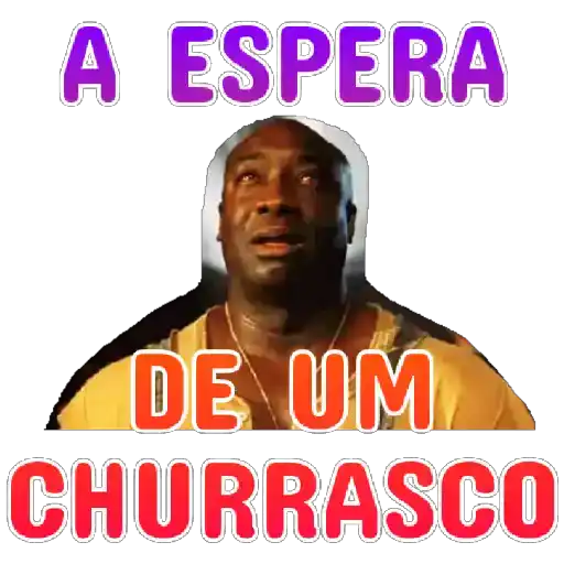 Figurinha: A espera de um churrasco