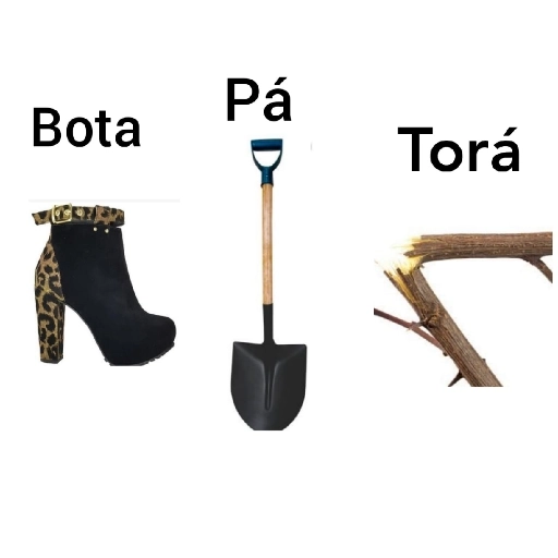 Figurinha: Bota, Pá e Torá