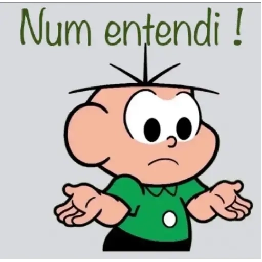 Figurinha: Cebolinha - Num entendi