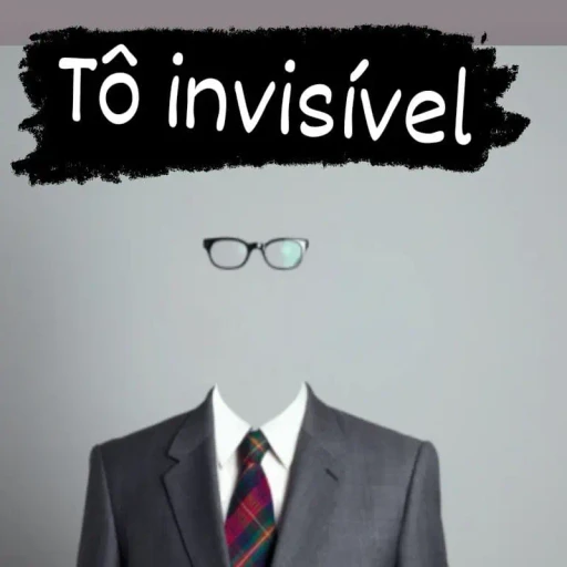 Figurinha: Tô invisível