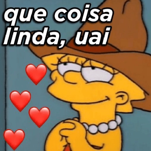 Figurinha: Lisa Simpson Apaixonada