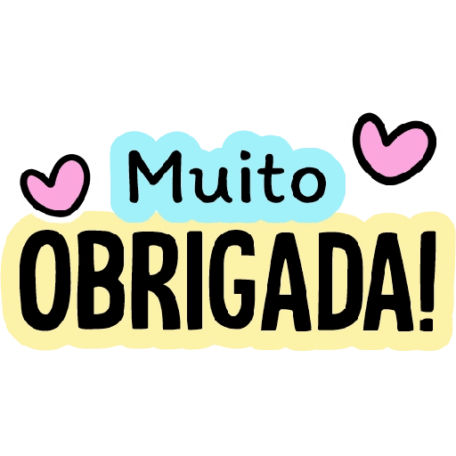 Figurinha: Muito Obrigada