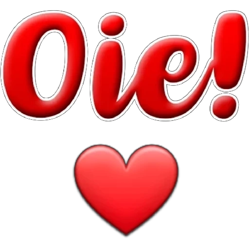 Figurinha: Oi com coracao