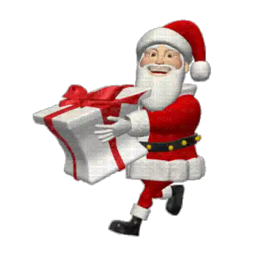 Figurinha: Papai Noel entrega presente