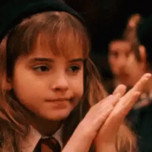 Figurinha: Hermione batendo palmas