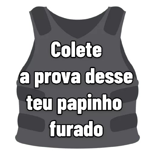 Figurinha: Colete à prova de babuínos