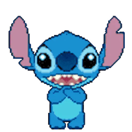 Figurinha: Stitch Pixel Art