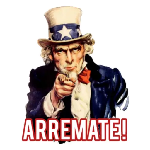 Figurinha: Tio Sam "Arremate!"