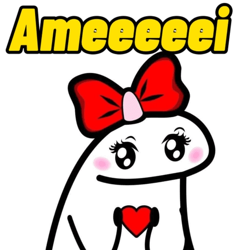 Figurinha: Ameeei com coração