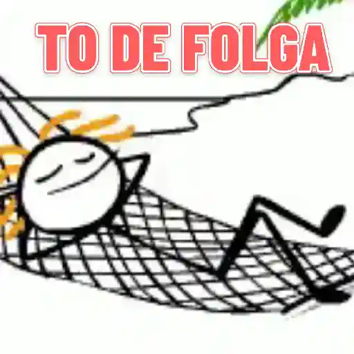 Figurinha: Tô de folga
