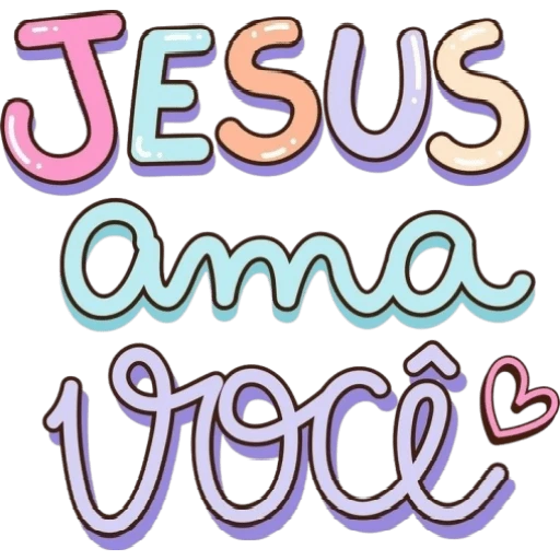 Figurinha: Jesus ama você