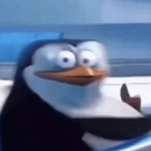 Figurinha: Pinguim confuso
