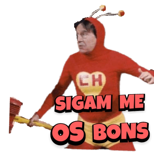 Figurinha: Chaves sigam-me os bons