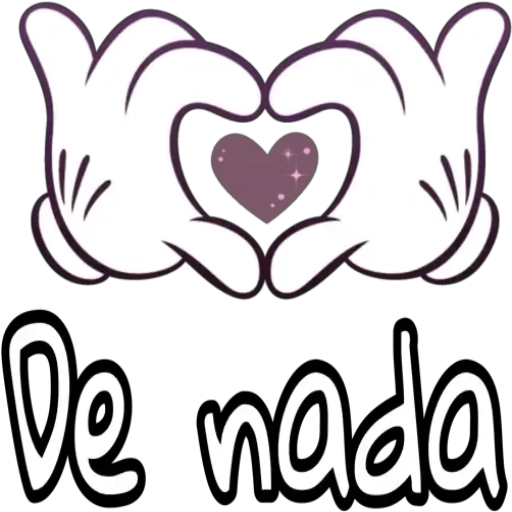 Figurinha: De nada coração