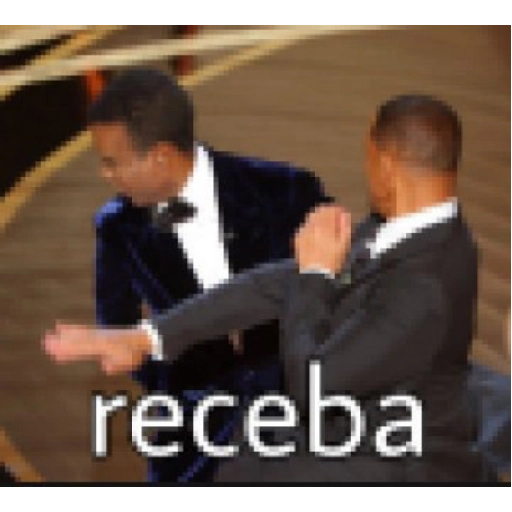 Figurinha: Will Smith e Chris Rock no Oscar