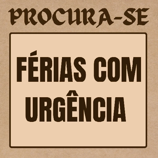 Figurinha: Férias com Urgência