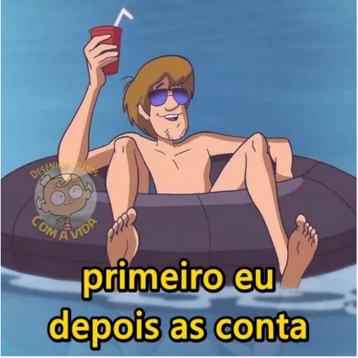 Figurinha: Scooby Doo: Relaxando nas contas