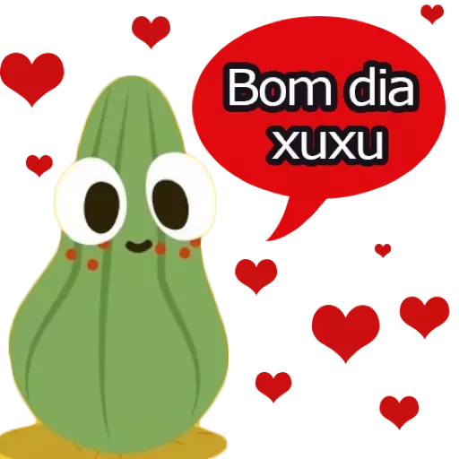 Figurinha: Bom dia xuxu