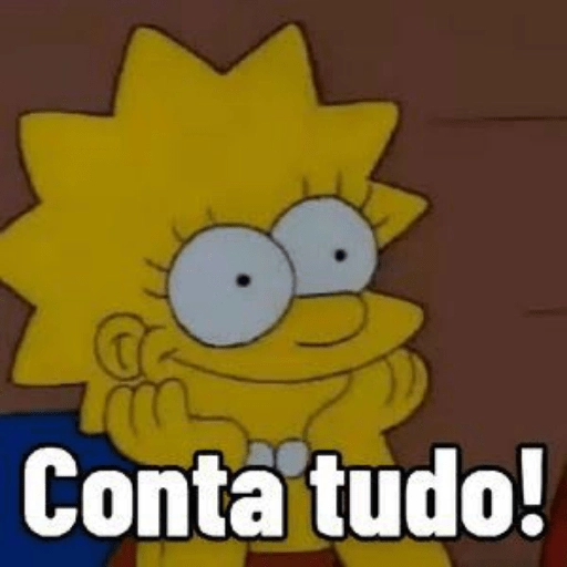 Figurinha: Lisa Simpson: Conta tudo!
