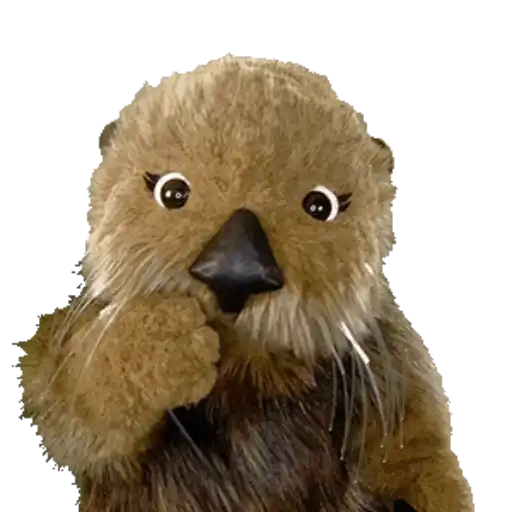 Figurinha: Lontra pensativa