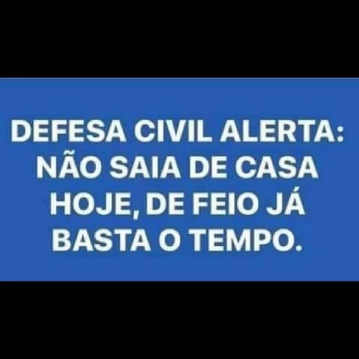 Figurinha: Defesa Civil Alerta: Não Saia de Casa
