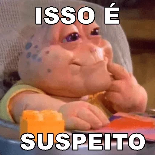Figurinha: Isso é suspeito