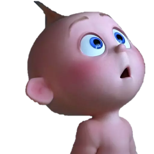 Figurinha: Bebê surpreso