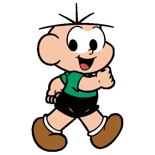 Figurinha: Chico Bento Correndo Feliz