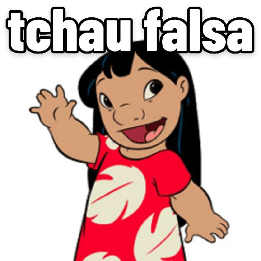 Figurinha: Lilo tchau falsa