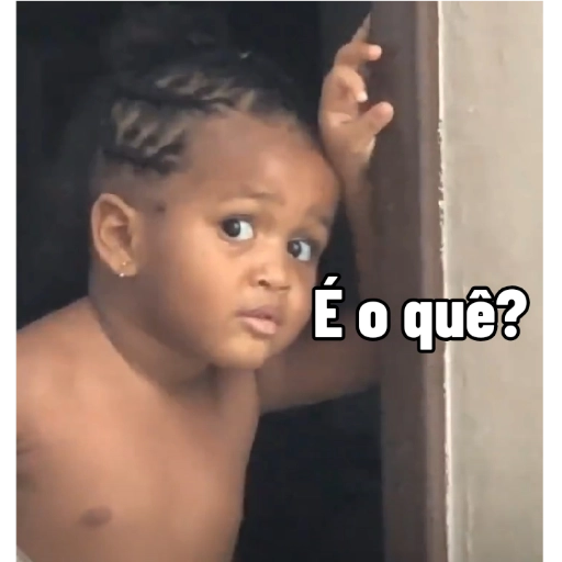 Figurinha: Bebê confuso
