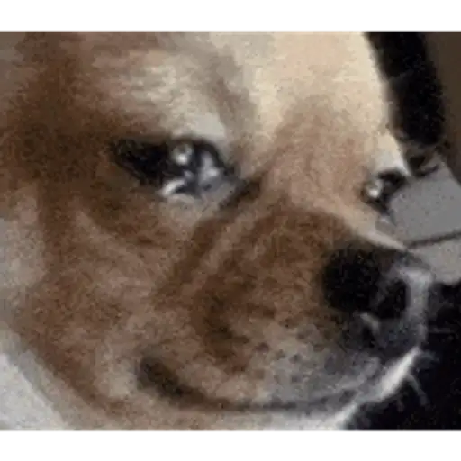 Figurinha: Cachorro Chorando