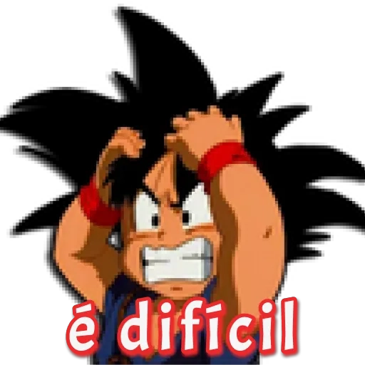 Figurinha: Goku "É Difícil"