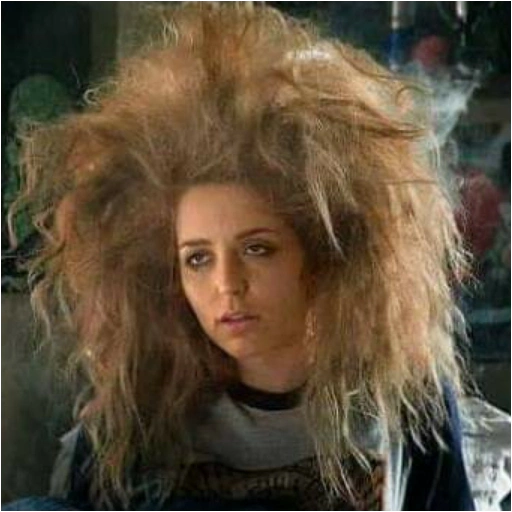 Figurinha: Cabelo bagunçado