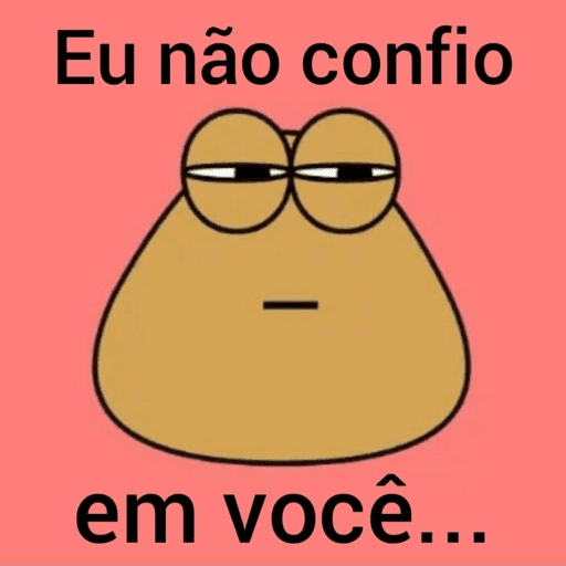 Figurinha: Eu não confio em você