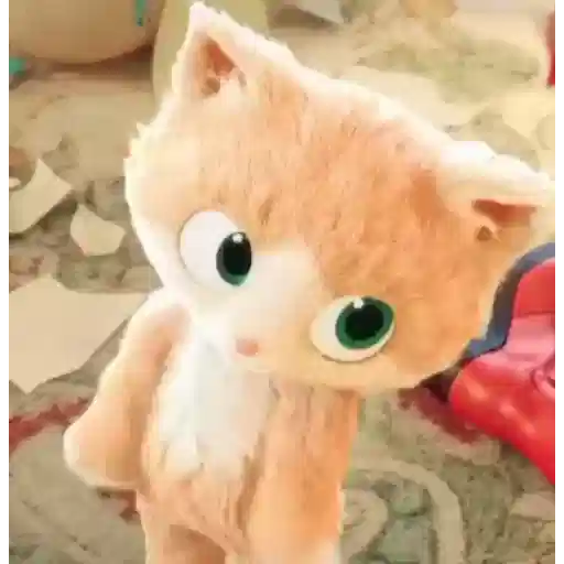 Figurinha: Gatinho Curioso Mexendo o Nariz