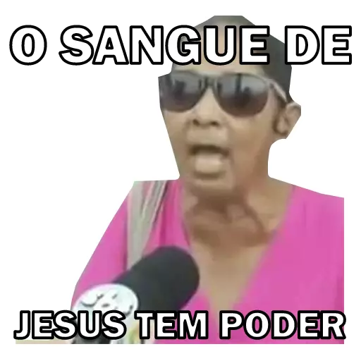 Figurinha: O Sangue de Jesus tem poder