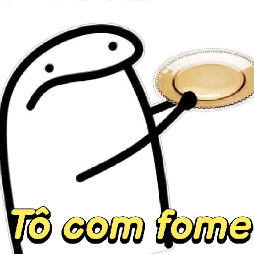 Figurinha: Flork com prato