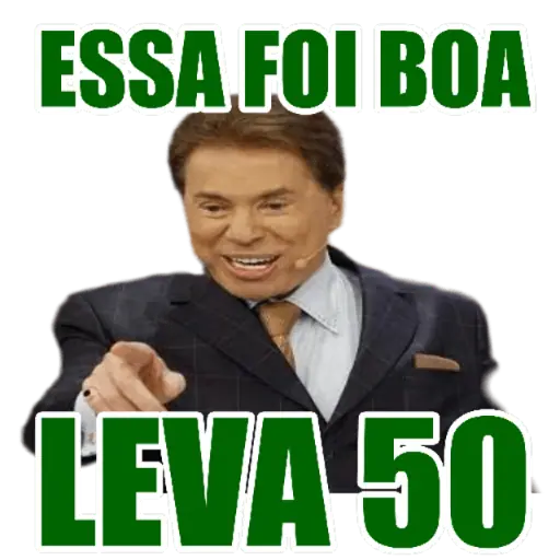 Figurinha: Essa foi boa, leva 50