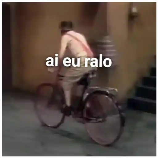 Figurinha: Ai eu ralo