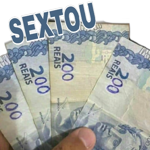 Figurinha: Sextou com dinheiro